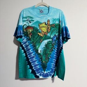 Liquid Blue - Vintage Frog Print Tee